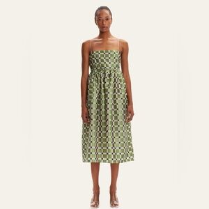 Stine Goya Anny Glitter Organza Midi Dress - XS